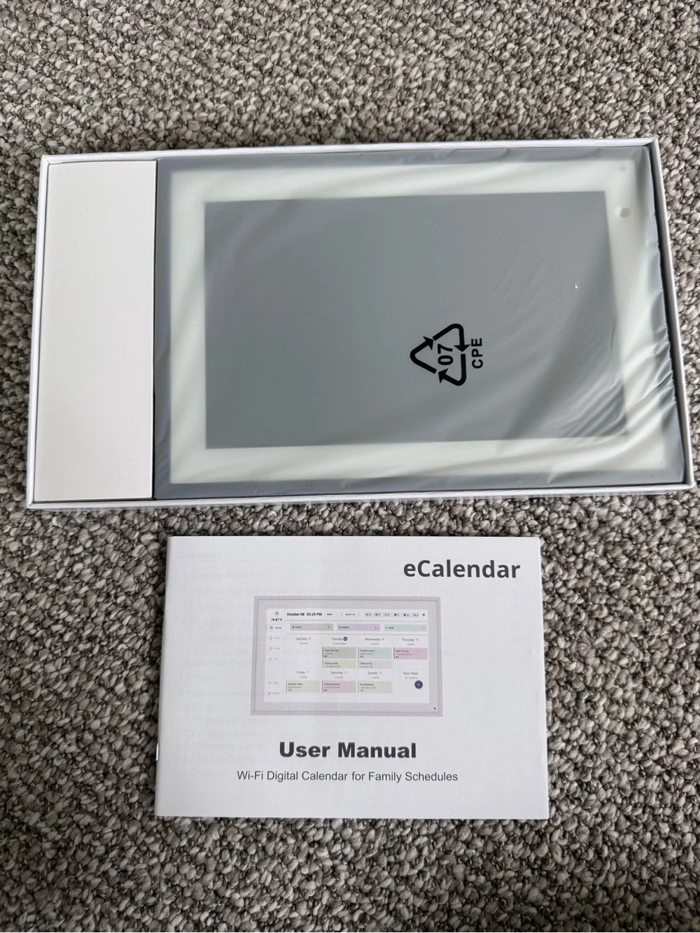 Calendar Photo Frame - Black Frame